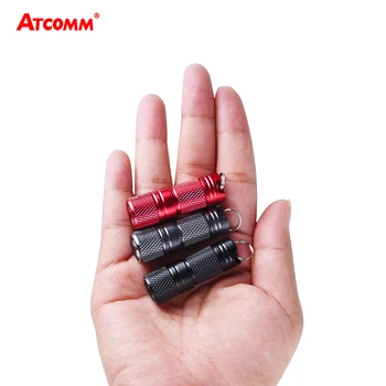 

42mm Mini Keychain LED Flashlight 300 Lumen 10180 USB Rechargeable Battery XPE-R5 Chip Waterproof Small Portable Keychain Torch