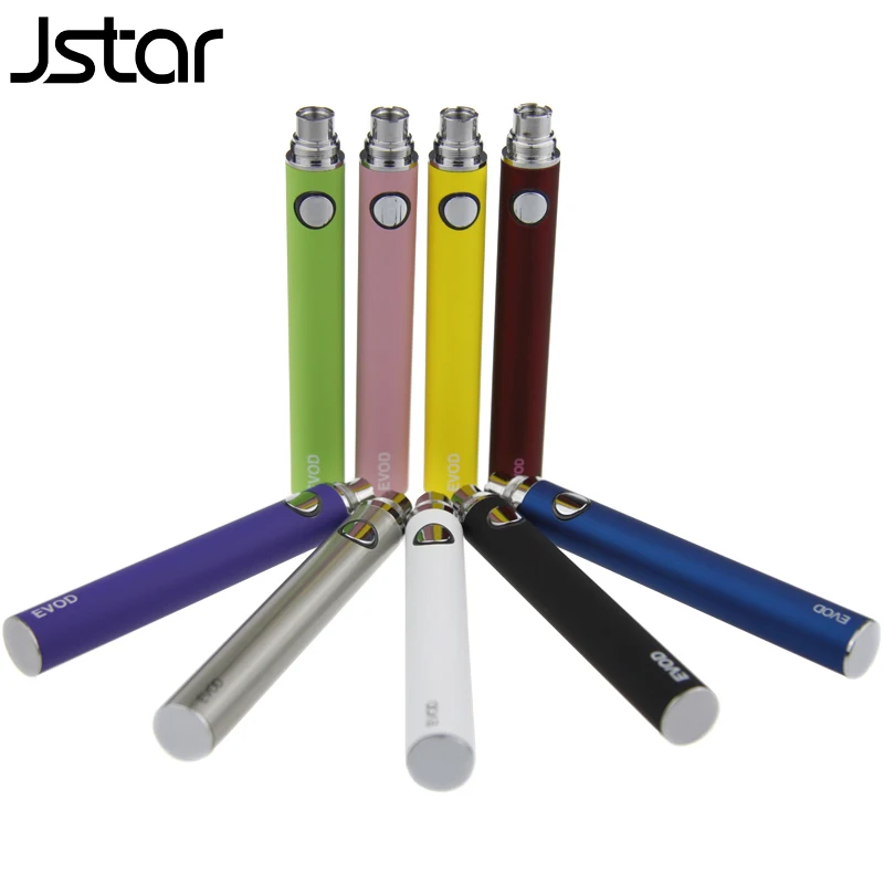

1000pcs/lot Jstar EVOD Battery 650mah 900mah 1100mah EVOD ego-ctwist Battery for MT3 CE4 CE5 CE6 Electronic Cigarette E cigs