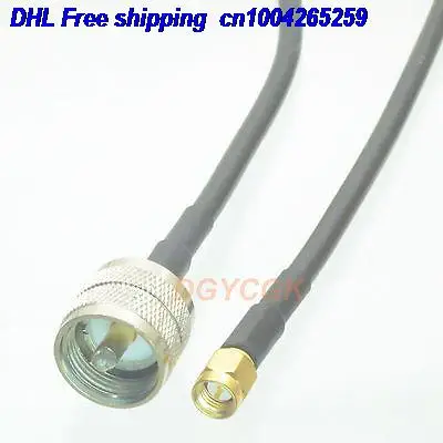 EMS/DHL 50 шт. SMA штекер pl259 UHF штекер прямой RG58 Jumper косичку 20 "кабель 22j