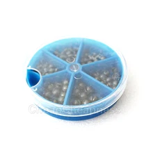 Случайный цвет прочный сплит-выстрел/свинцовый поплавок рыболовные грузики грузила