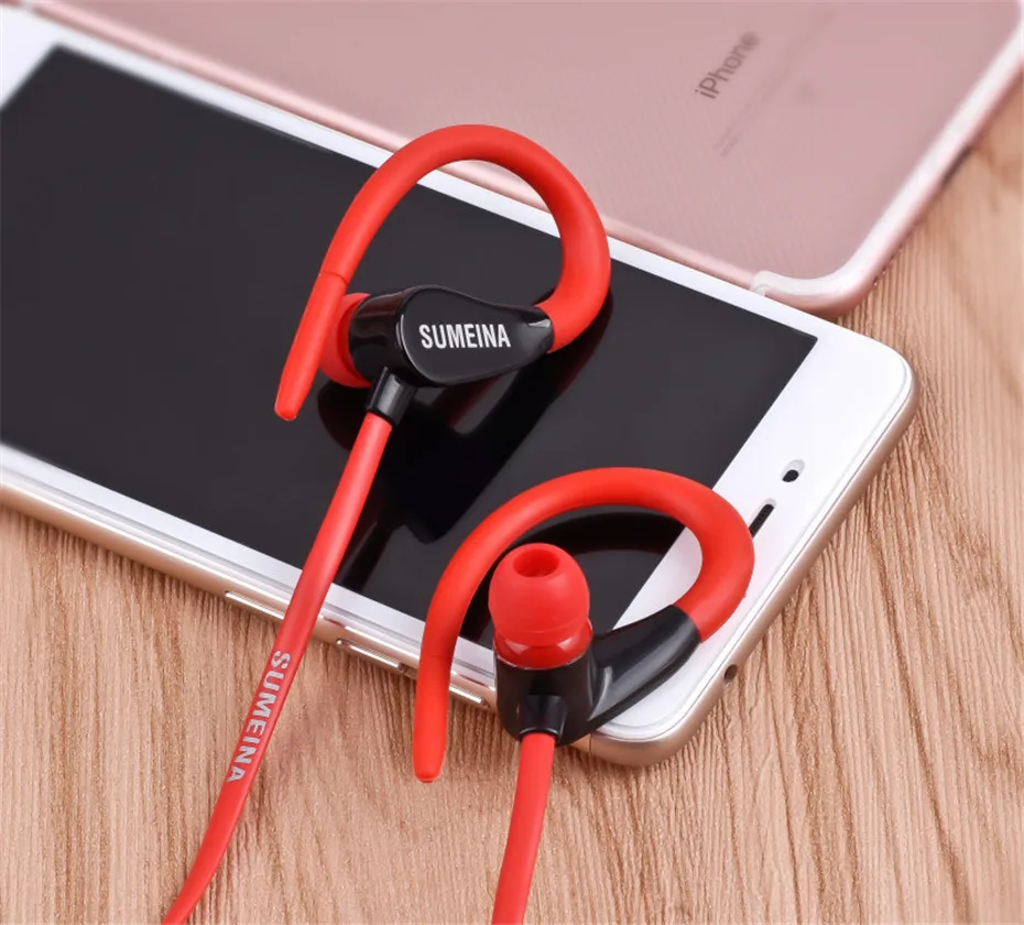 Mambaman SMN-11 Earphones Headphone 3.5mm Stereo Earhook Bass Sound Headset for Running Sport for Xiaomi Samsung iPhone Computer (7)
