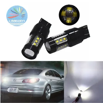 

2PCS Car Led T20 W21W 7440 580 7443 80W 16SMD 1200LM Super Bright Brake Lights Reversing turn signal lights T20 White/Red/Yellow