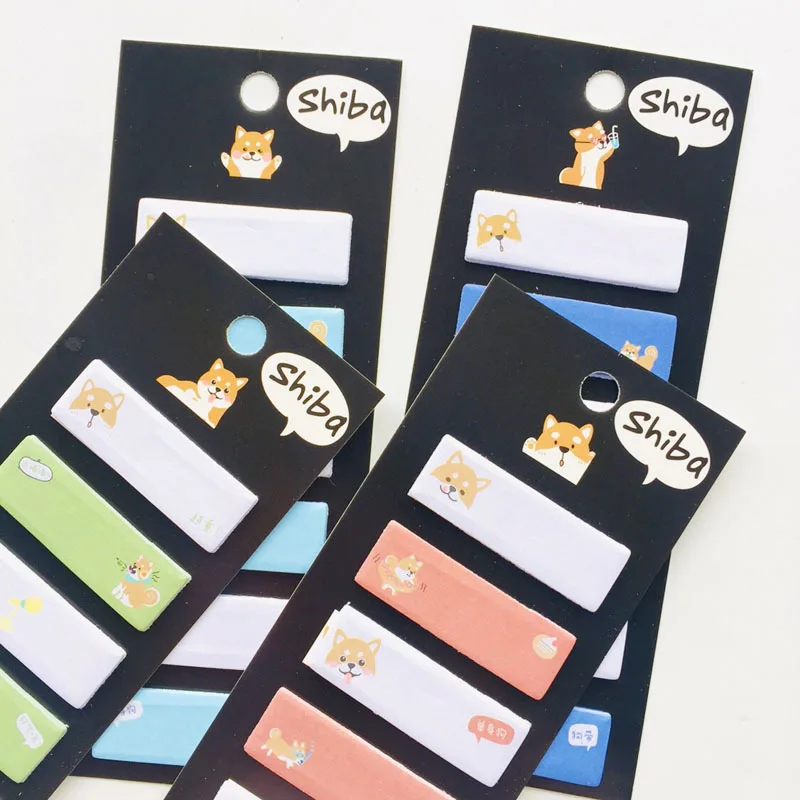 

Cartoon Shiba Dog N Times Memo Pad Sticky Notes Cute Animal Bookmark Stationery Label Stickers School Supplie Notepad escolar
