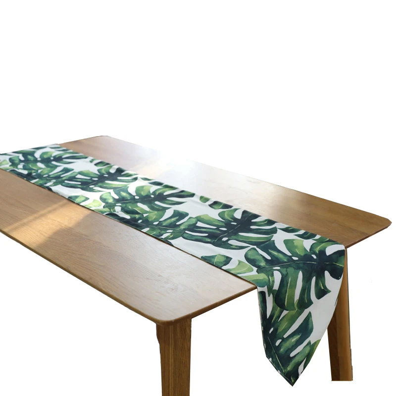 

Modern Table Runner chemin de table Table Runners for Wedding Party Palm Leaf camino de mesa tafelloper Monstera Leaf Placemat