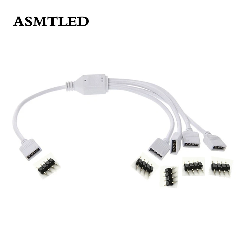 LED Accessory 4Pin Female 3528/5050 RGB LED Strip Light Splitter Connector Cable LED Accessory 4Pin Female 3528/5050 RGB LED Strip Light Splitter Connector Cable