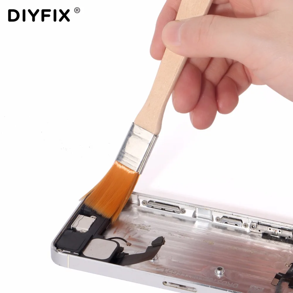 DIYFIX 13 см мягкая нейлоновая щетка пылеочиститель для компьютерной клавиатуры сотового телефона для печатной платы планшета Чистящие Инструменты для ремонта