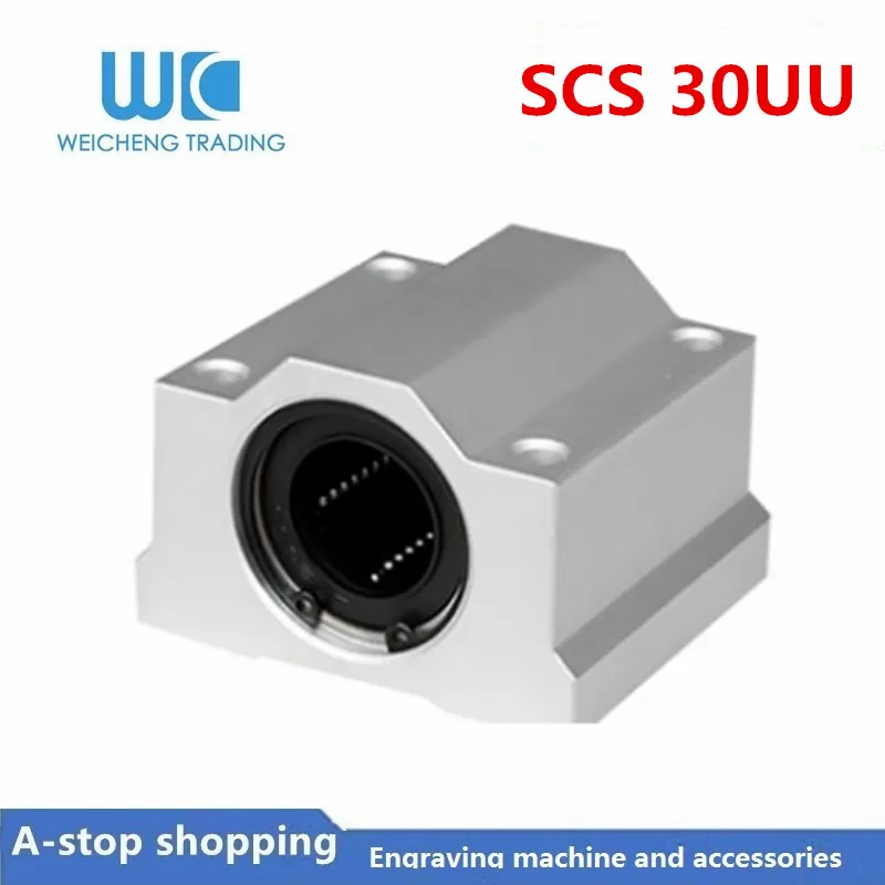 

1pc SC30UU SCS30UU Linear motion ball bearings cnc parts slide block bushing for 30mm linear shaft guide rail CNC parts