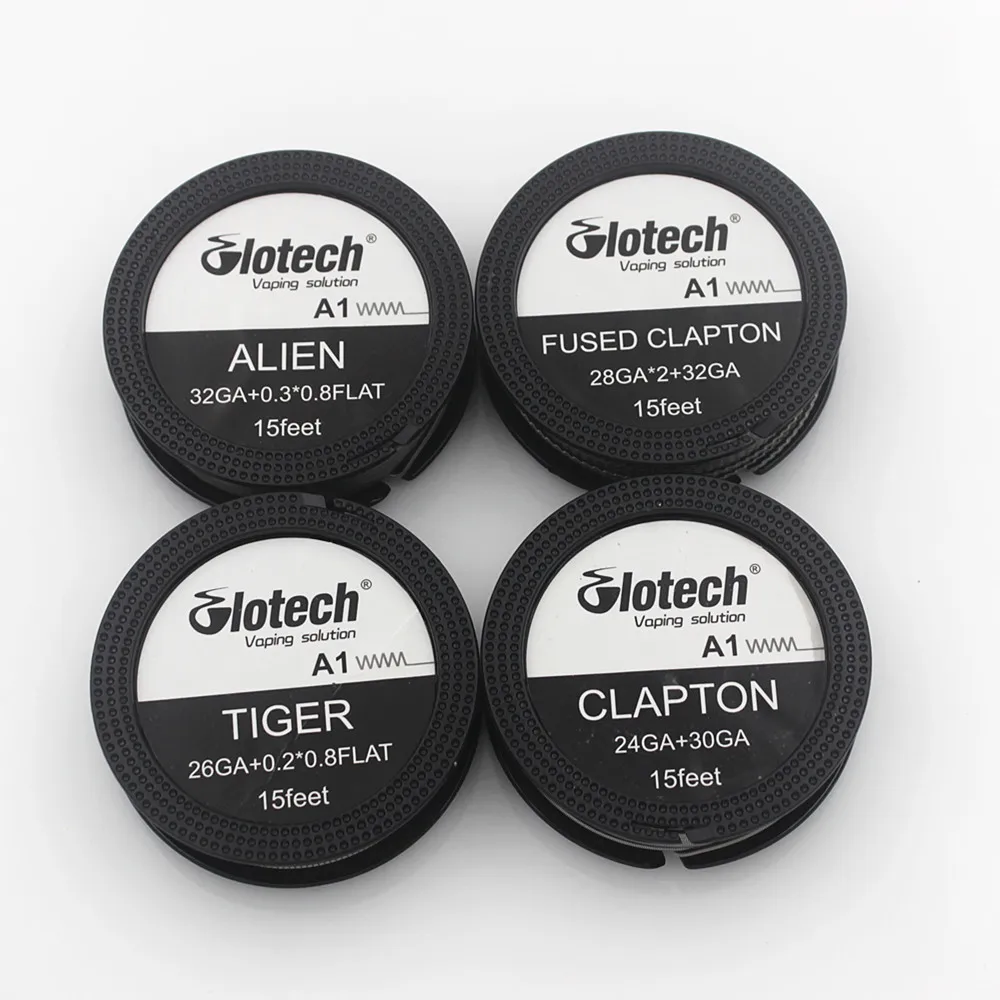 Нагревательная проволока Glotech Alien Tiger Fused Clapton A1 Hive Смешанная витая для атомайзера