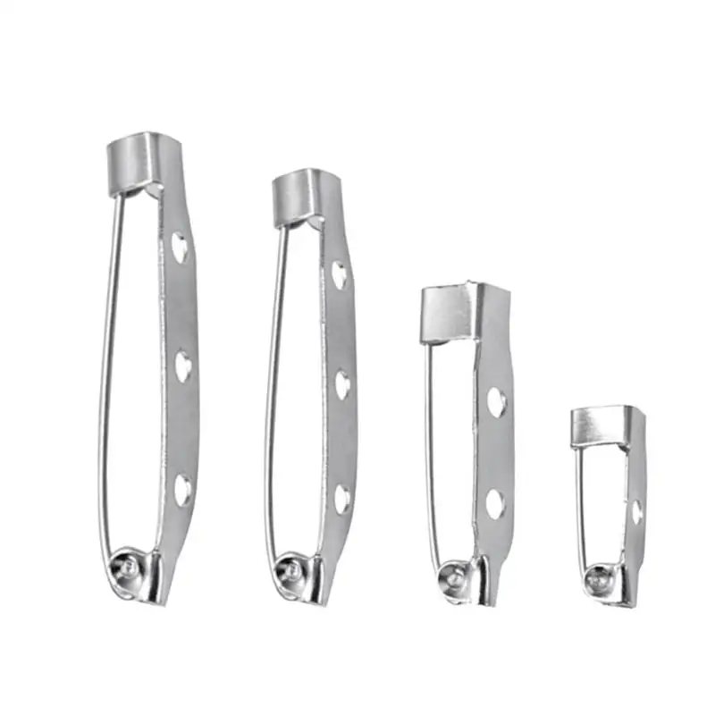 

50pcs Brooch Pins White Badge K Brooch Pins Safety Lock Pin DIY Brooches Sewing Craft Jewelry Accessories Gift