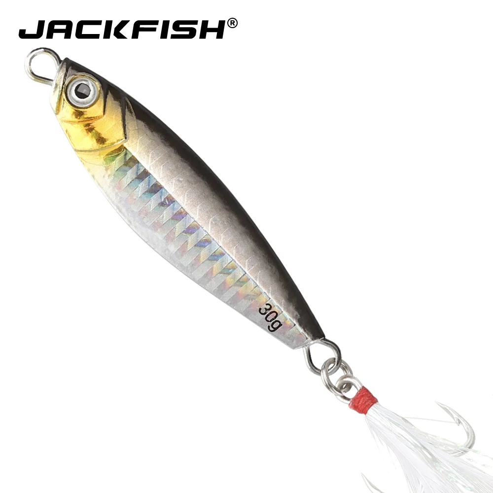 JACKFISH металлическая блесна жесткая приманка 10 г/20 г/30 г для морской воды джиггинг