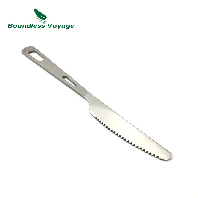 Boundless Voyage Titanium al aire libre que acampa cubiertos cuchillo de titanio Vajilla ti1539b Boundless Voyage Titanium al aire libre que acampa cubiertos cuchillo de titanio Vajilla ti1539b