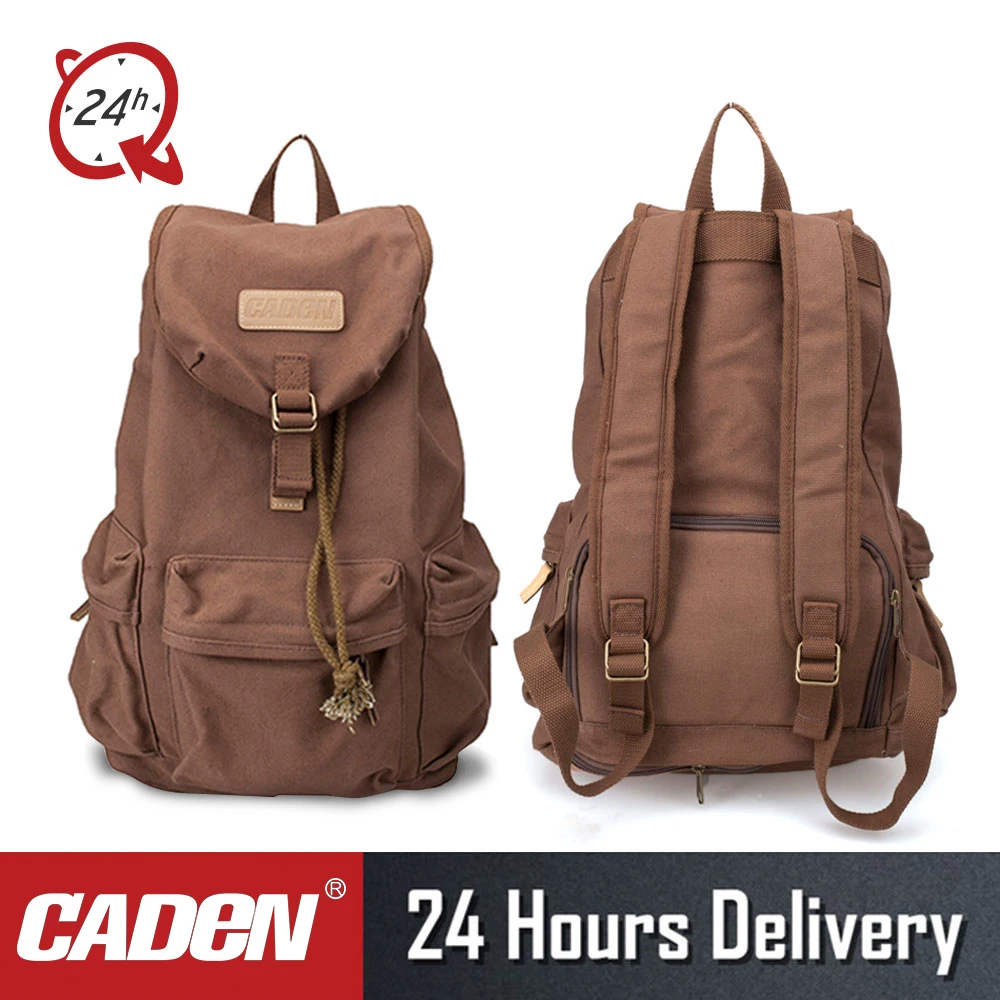 

CADeN F5 DSLR Camera Backpack Canvas Lens Camera Photo Video Digital Bags Pack Waterproof Rain Cover for Canon Nikon Sony Pentax