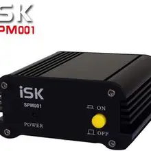 Высококачественный ISK SPM-001 ISK SPM001 48 V Phantom адаптер питания для конденсаторного микрофона XLR сбалансированный вход и выходы