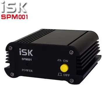 

High Quality ISK SPM-001 ISK SPM001 48V Phantom Power Adapter for condenser microphone XLR balanced inputs and outputs