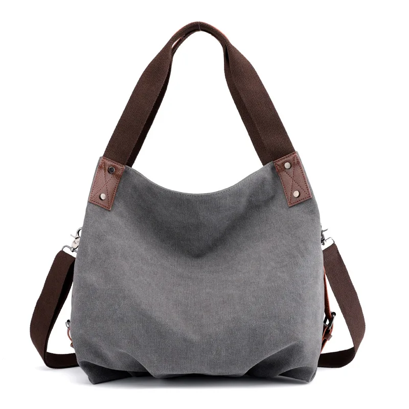 Cena KVKY Vintage Canvas kobiety HnadBag torby na jedno ramię solidna damska torba Sac torby podróżne damskie torby Crossbody Bolsas