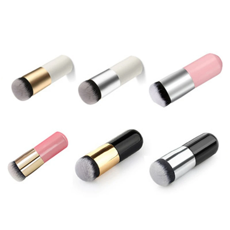 

Hot Selling 1 Pcs Chubby Pier Foundation Brush Flat Cream Makeup Brushes Professional Make Up Brush Beauty Makeup Cosmetic Tools