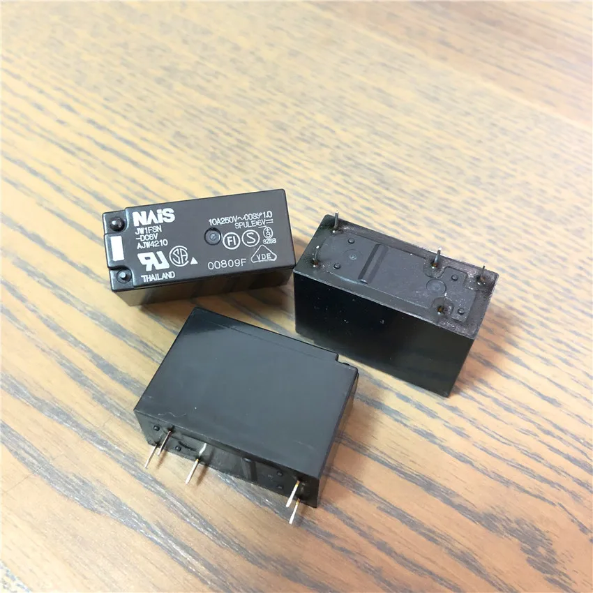 

JW1FSN-DC6V Power Relay 10A 250VAC 6VDC 5 Pins