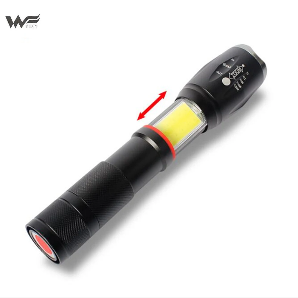 

LED glare flashlight Multifunction COB work light with magnet charging zoom LED flashlight