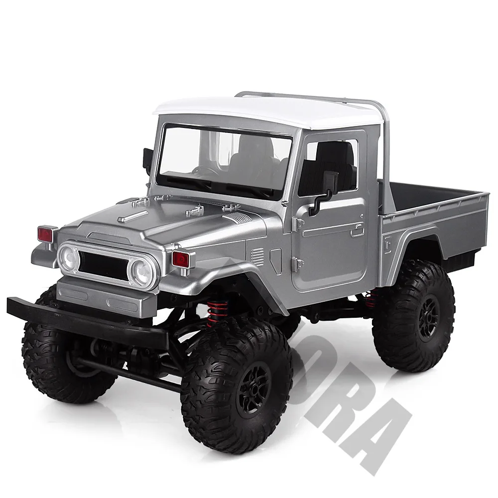 MN-45 WPL FJ45 1:12 Масштаб RC автомобиль RTR версия 2,4G 4WD RC Рок-гусеничный Радиоуправляемый грузовик с дистанционным управлением игрушки Детский подарок - Цвет: Silver