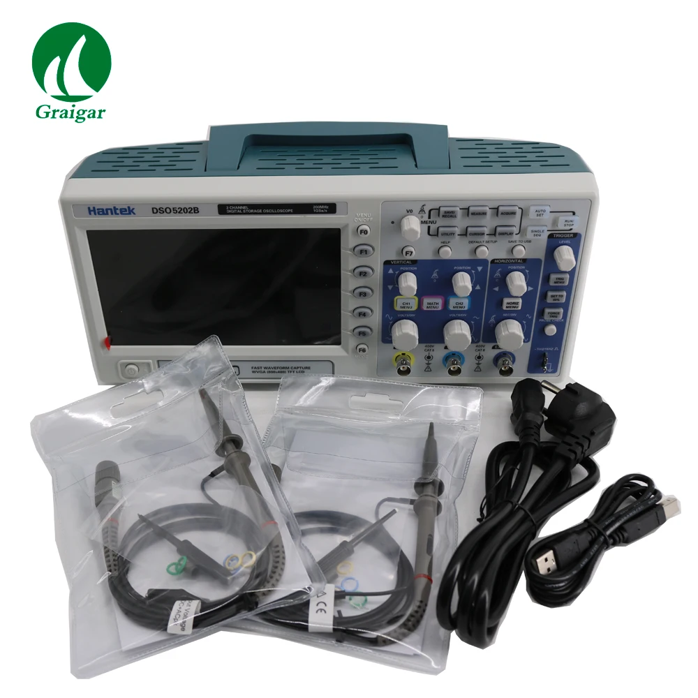 Hantek DSO5202B Desktop Oscilloscope Including FFTs Standard VGA Optional 200MHz Large 7ɼolor display | Инструменты