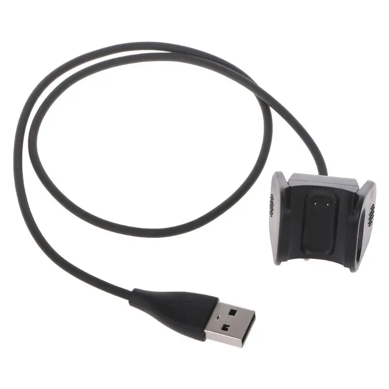 Зарядка через USB подставка с зарядным устройством клипса для кабеля подставка портативные Сменные аксессуары для Fitbit Charge 3 фитнес-трекер