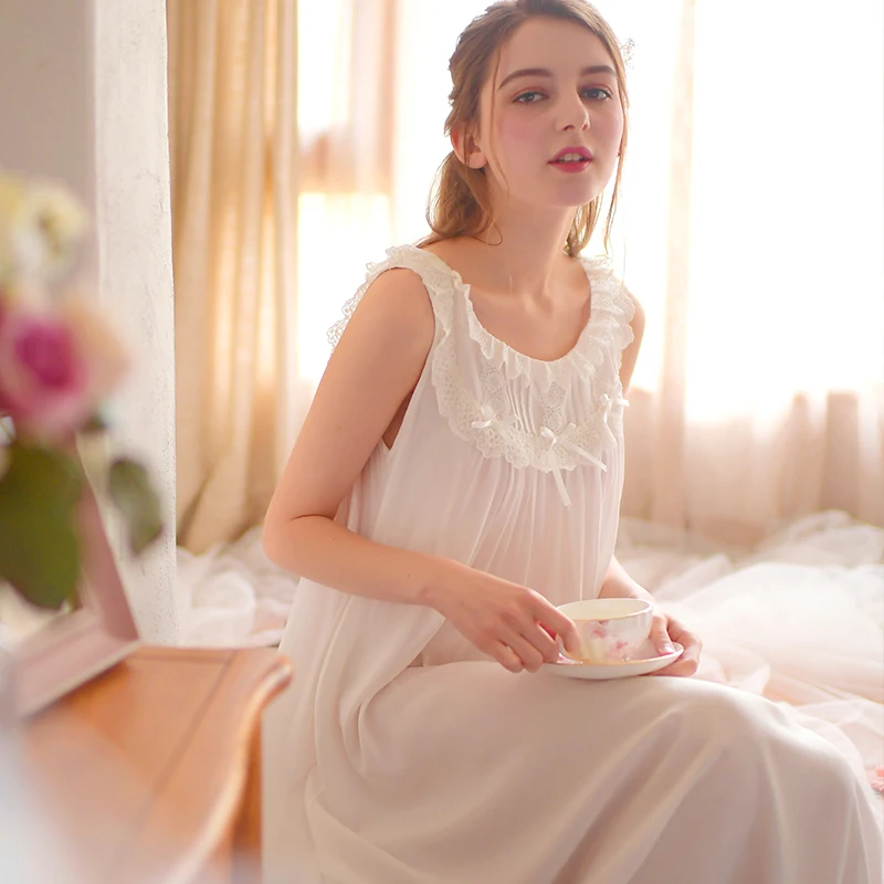 100 Cotton Women's Nightgown Night Wear Night Dress Summer Nightdress