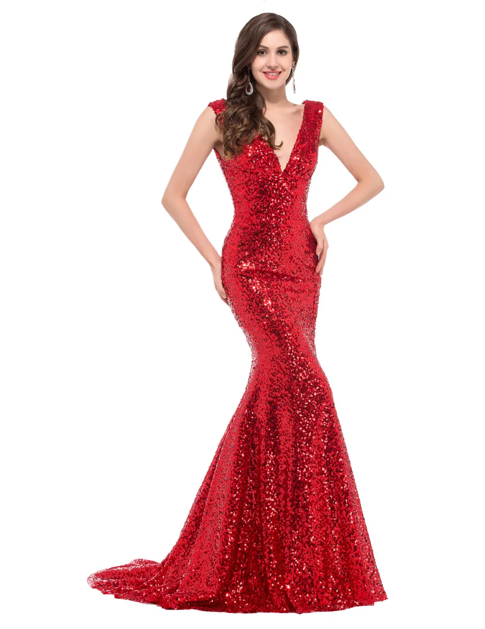 long red sequin dresses uk