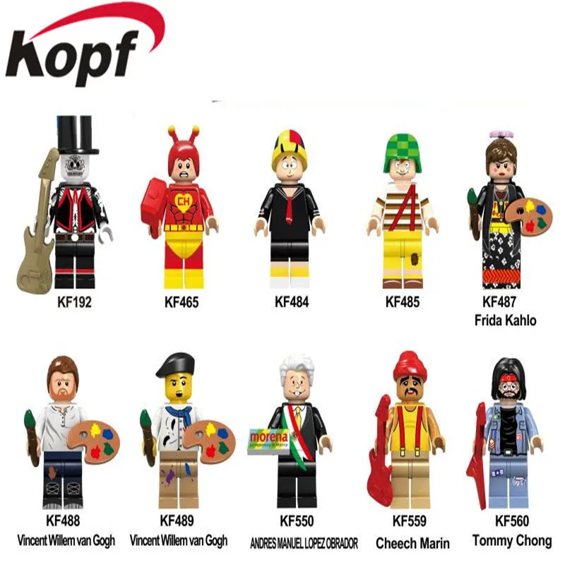 

Single Sale Super Heroes Model Tommy Chong Cheech Marin Figures Building Blocks Bricks For Children Gift Best Toys KF6044