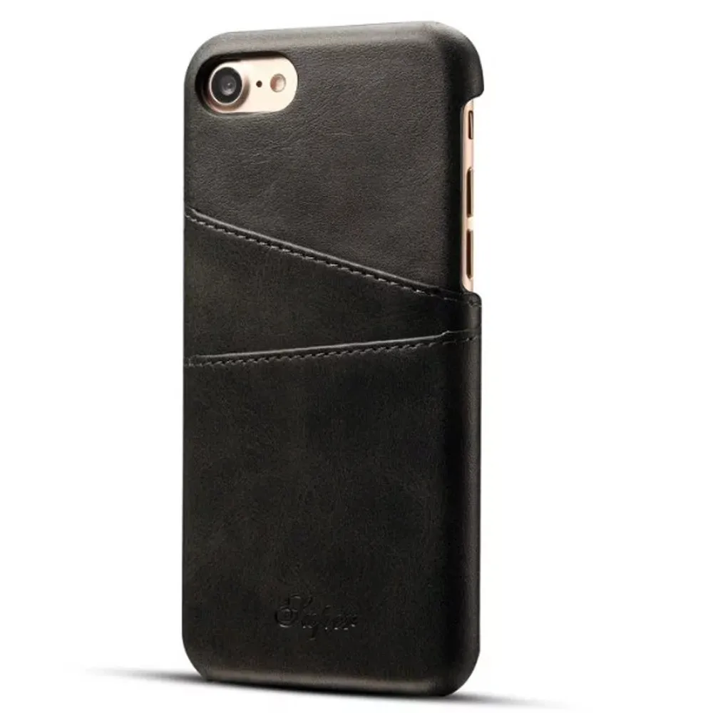 Koop Kaartsleuven Leather Cover Case Cover Voor Apple iPhone 7 Plus 5.5 Inch MONSUNX Futural Digitale AP28