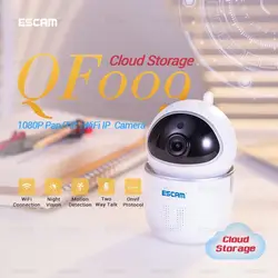 ESCAM QF009 2MP 1080 P панорамирования и наклона домофон видеоняни и радионяни облачного хранения IP камера