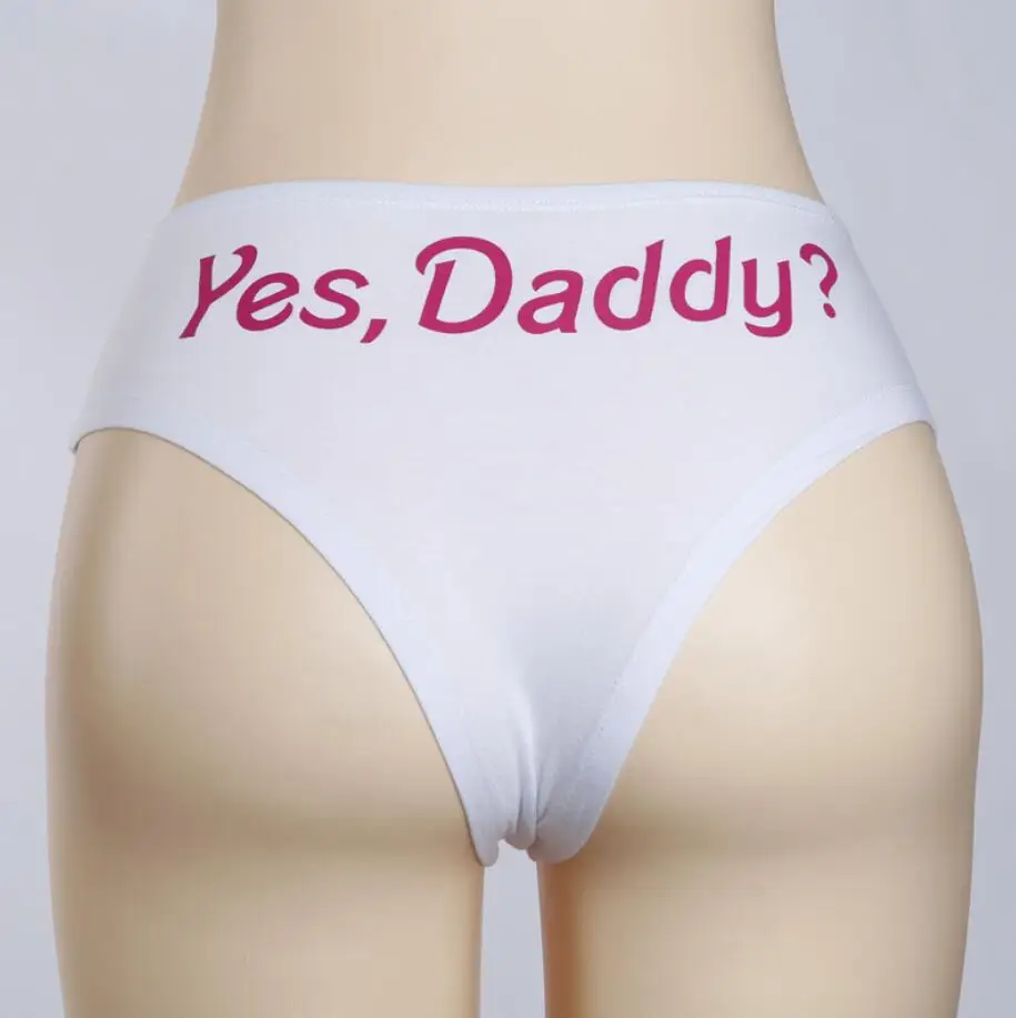 Yes Daddy Для женщин сексуальное женское белье стринги трусы нижнее трусики T