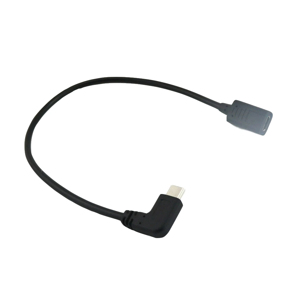 10x Тип C USB 3 1 мама к Type штекер правый угол папа гнезду удлинитель Кабель адаптер 30