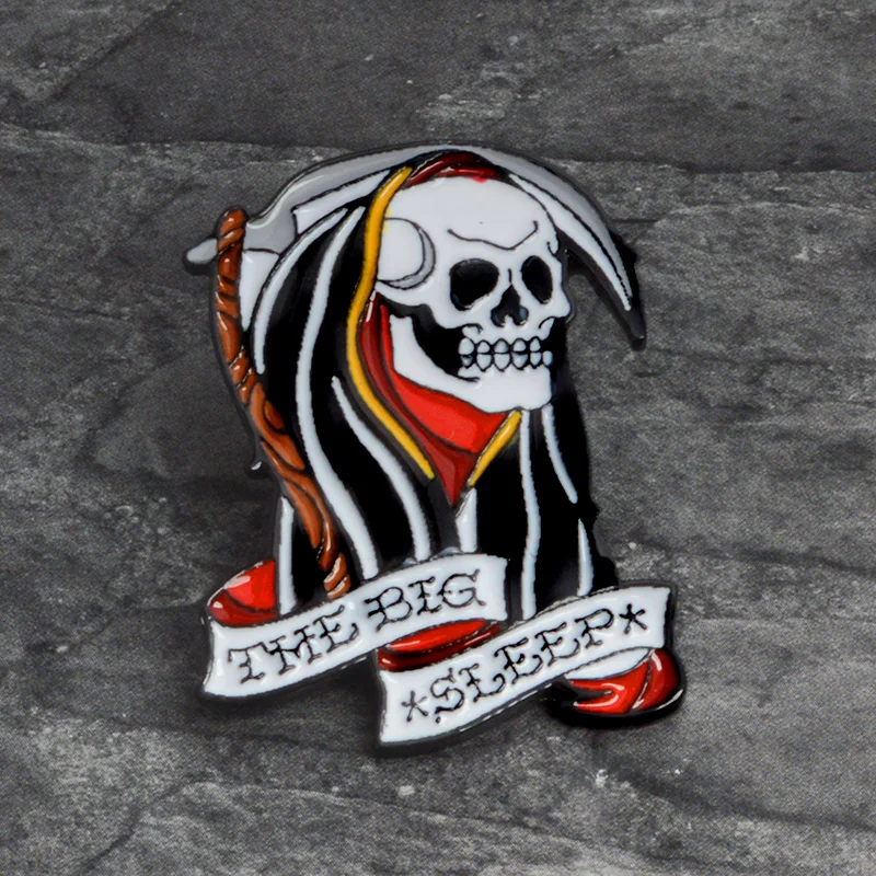 La-morte-Spille-Grim-reaper-Scuro-Brooch-Dello-Smalto-Spille-distintivo-In-Metallo-Punk-di-Scheletro