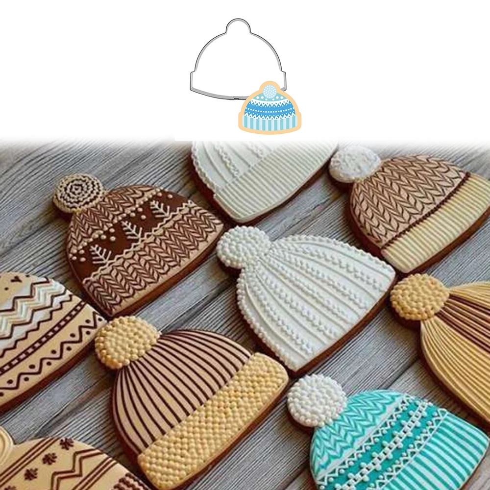 

Creative Hat Sweater Mold Cookie Cutter Fondant Cake Decor Cupcake Pastry Biscuit Mould DIY Birthday Bakeware Cake Tool