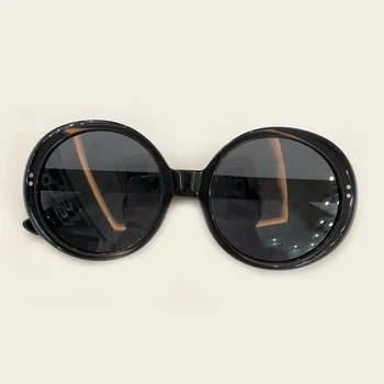 

2019 Fashion Mirror Sunglasses Women Acetate Frame Oval Sun Glasses Luxury Travel UV400 Lunette De Soleil Femme