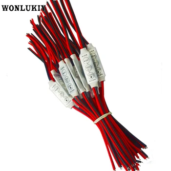 

50 PCS/lot 3 Keys Mini Led Controller DC 12V 24V Flexible Dimmer Single Color Controller For 5050 3528 5630 Led Strip Light