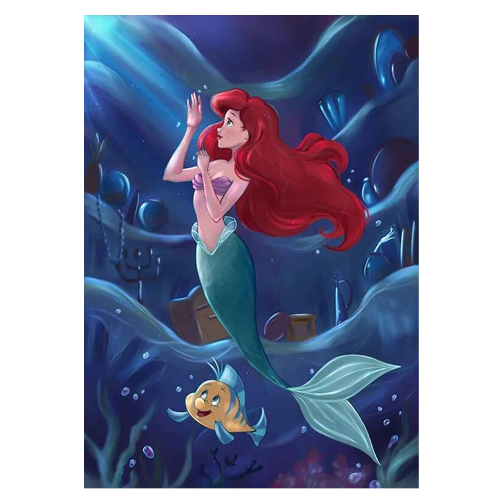 

Diamond Embroidery DIY Diamond Painting Cartoon Series Mermaid Painting Diamond Painting Cross Stitch Rhinestone Mosaic Y986