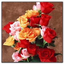 5D Diy Diamond Painting Cross Stitch Different Colors Of Roses Needlework Diamond Embroidery Full Round Mosaic Decoration Resin 5D Diy Diamond Painting Cross Stitch Different Colors Of Roses Needlework Diamond Embroidery Full Round Mosaic Decoration Resin