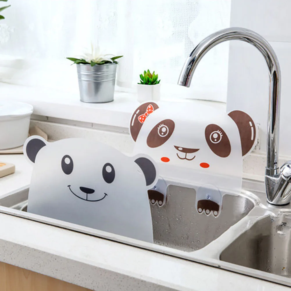 Милая панда присоска воды брызговик Baffle умывальник раковина доска кухонный инструмент горячий