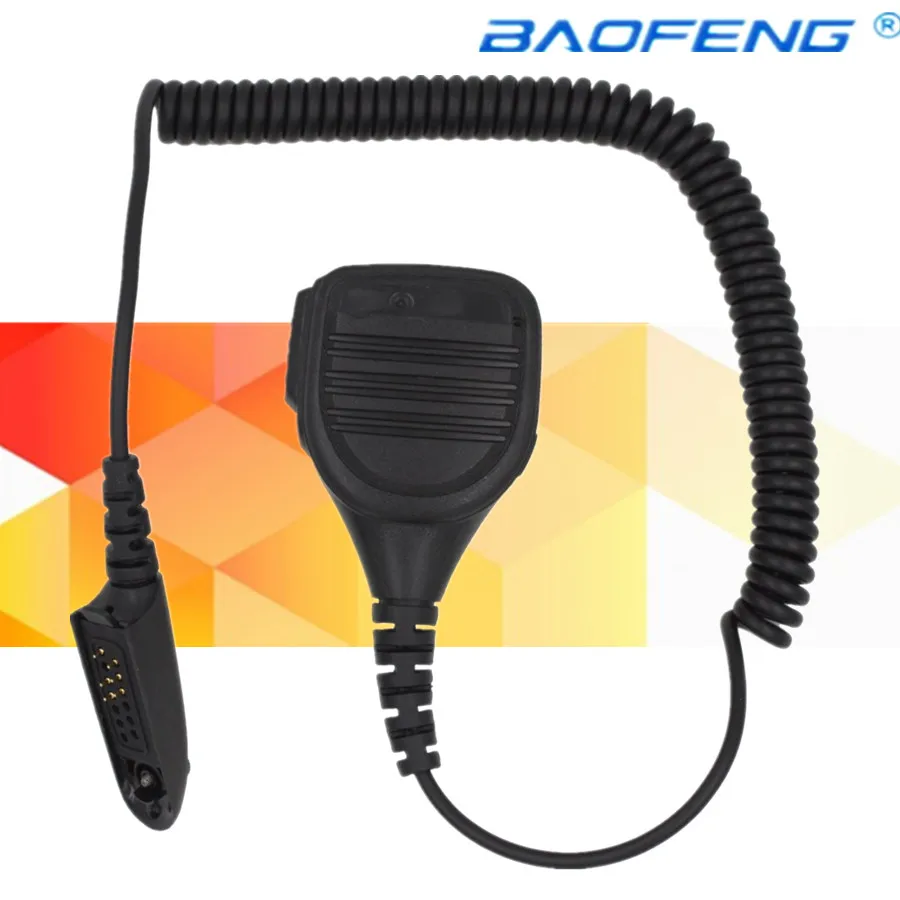 

Water Resistant Speaker Mic Microphone PTT for Motorola Walkie Talkie GP328 Two Way Radio PRO5150 GP338 PG380 GP680 HT750 GP340