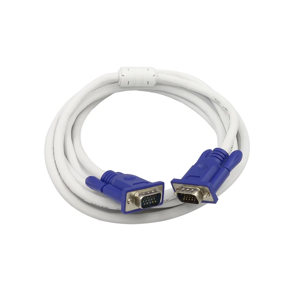 ThundeaL 15PIN 3 + 4 VGA кабель 1 5 м Штекерный двойной кольцевой удлинитель для монитора HD TV