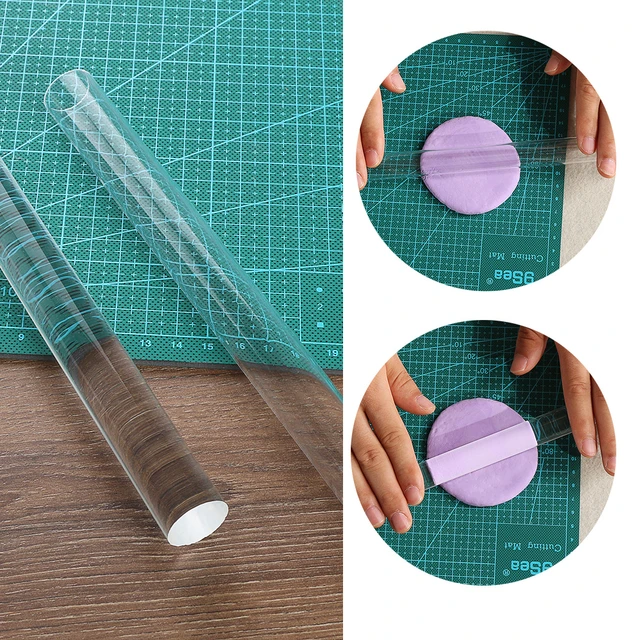 Acrylic Roller with Handle Sculpey Polymer Clay Clay DIY Craft