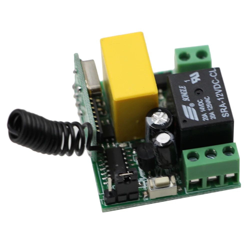 Smart Home Remote Switch AC 220V 4pcs 1CH Light Lamp LED SMD Remote 1pcs 4Key Transmitter 315/433mhz