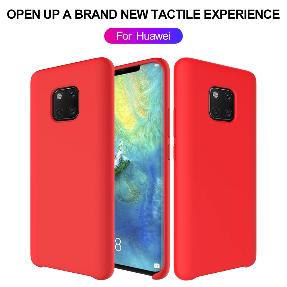 

FastDeng Soft Silicone Back Cover Phone Case For Huawei P20lite P20pro Waterproof Simple Cute Phone Case For Mate 20lite 10lite
