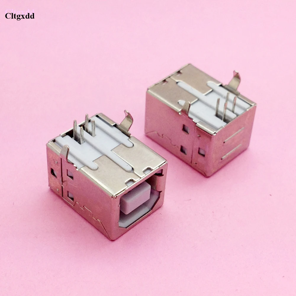 10 шт. квадратные розетки Usb типа B 90 градусов|Соединители| |