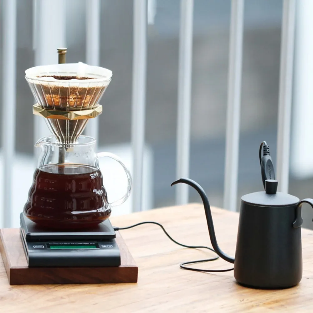 Портативный светодиодный электронные весы для кофе с таймером, цифровые кухонные весы для приготовления пищи, взвешивание с прецизионными датчиками