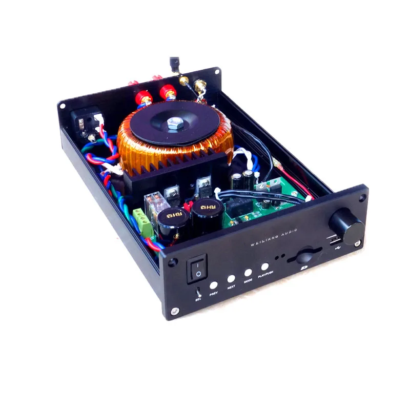 

AM-800 LM1875/LM3886 2.0 Amplifier All-in-one Bluetooth Lossless Turntable DAC
