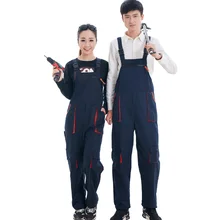 New2017 hombres mujeres overol trabajo clothing mono protector reparador uniformes monos sin mangas correa mono de trabajo