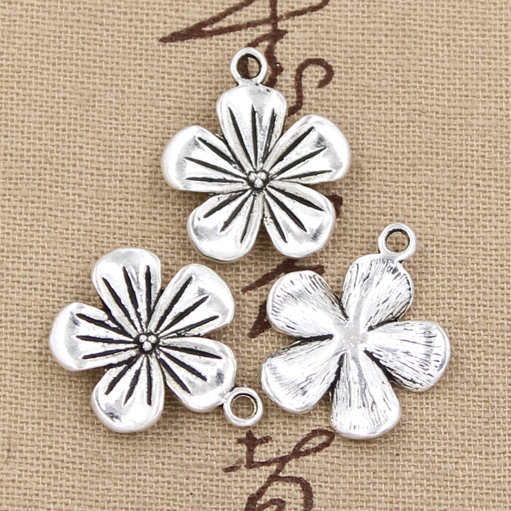 15 шт. подвески в виде цветка 23x19 мм|charm flower|flower charmcharms jewelry making |