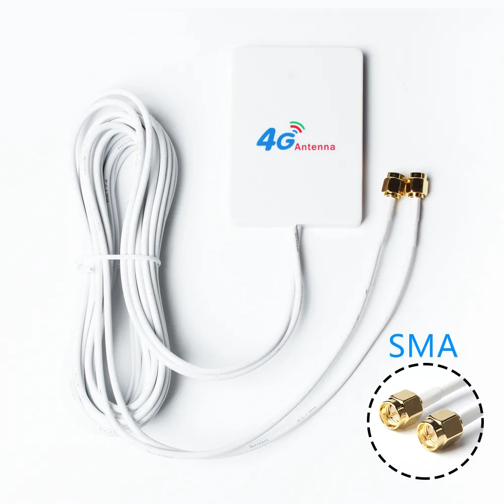 KuWfi 3G/4G LTE Antenna 4G External Antennas With 3m Cable for Huawei ZTE 4G LTE Router Modem Aerial with TS9/ CRC9/ SMA Connect
